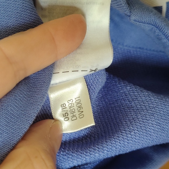 Adidas Women's Cowl Turtle Neck Sweatshirt in Two Tone Blue - Picture 11 of 14